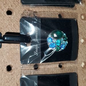 Green Blue Stone Snap 20mm